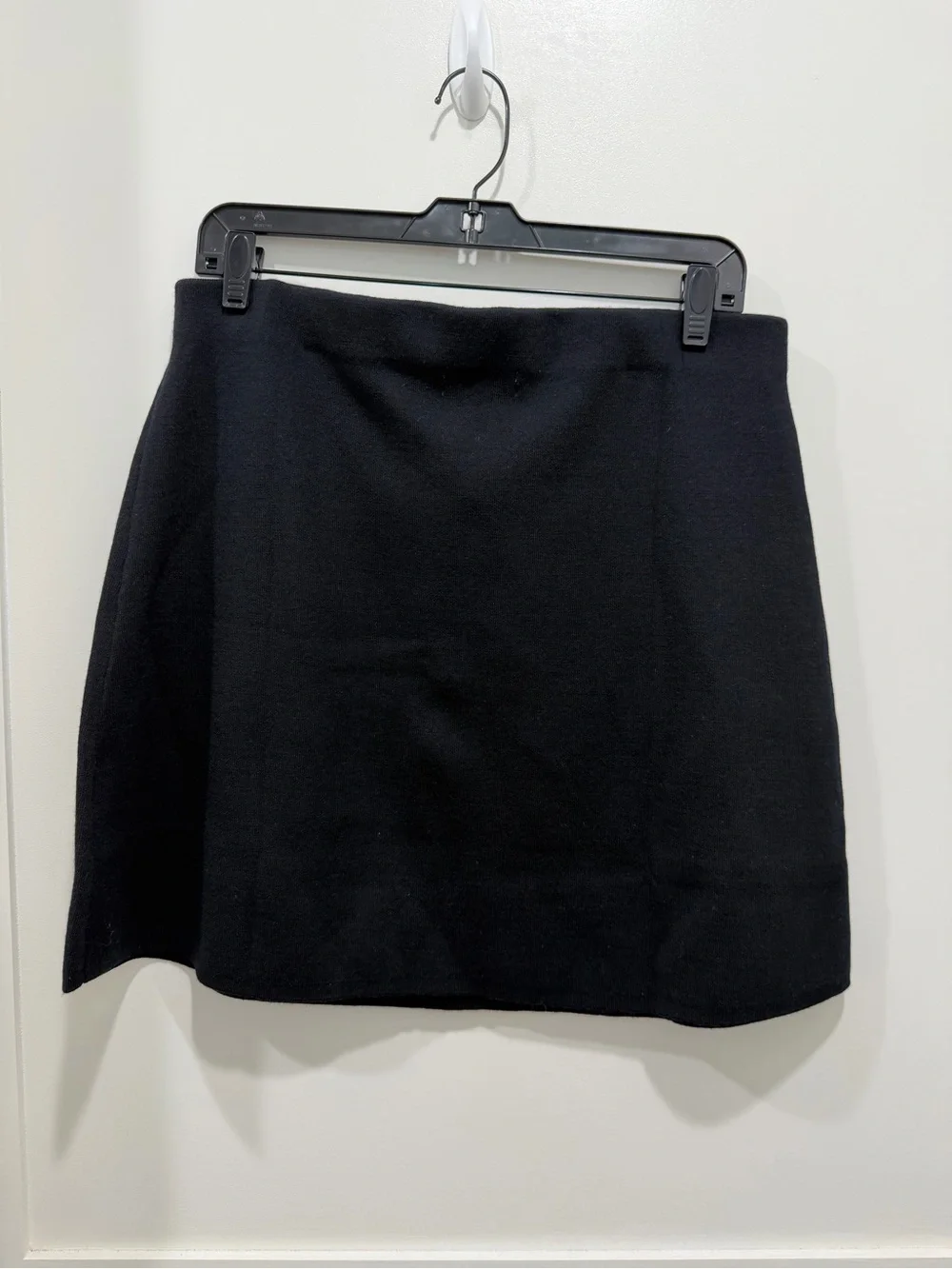 J.Crew Faux Wrap Mini Skirt L Merino Wool Blend NWT Chic